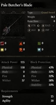 The Pale Butcher's Blade in Lords of the Fallen. (Image via CI Games)